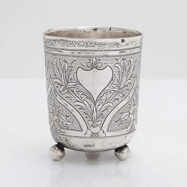 S.M. Ikonnikov, a silver beaker, Moscow 1872.