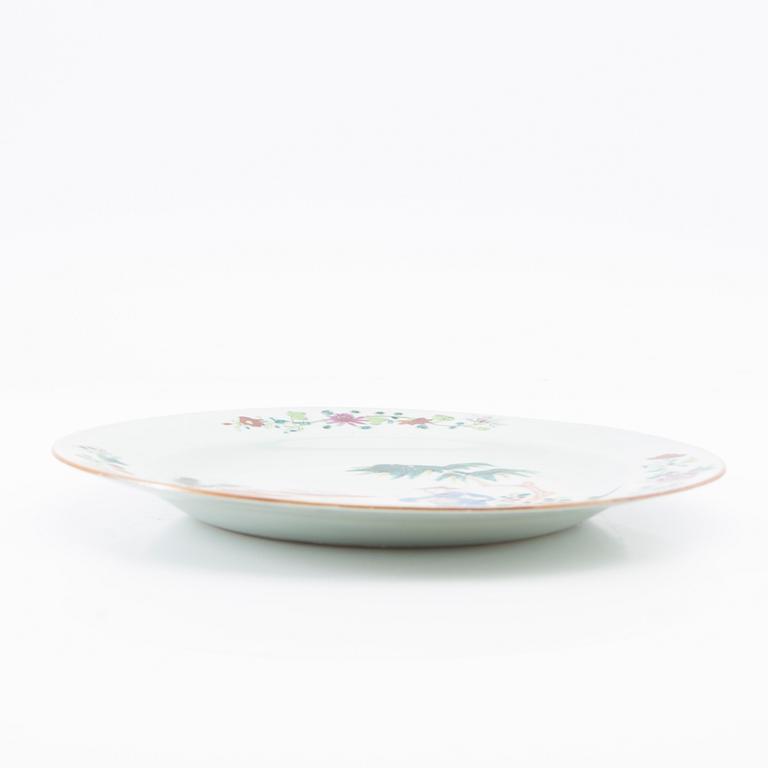 A famille rose dish, Qing dynasty, Qianlong (1736-95).