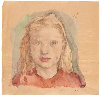 628. Lotte Laserstein, Portrait of a girl.
