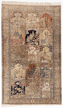 Rug, Kayseri, figural, approximately 330 x 195 cm.