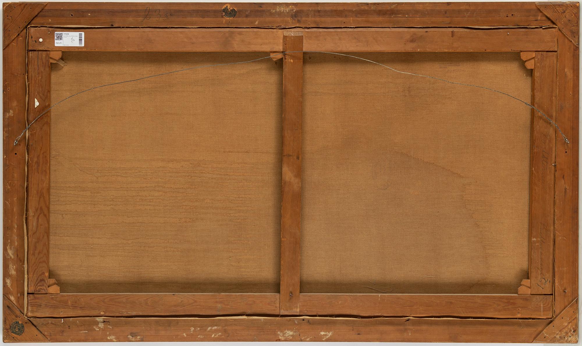 GOTTFRID KALLSTENIUS, oil on canvas, signed G. Kallstenius and dated 1891. Probably executed in Stockholm.