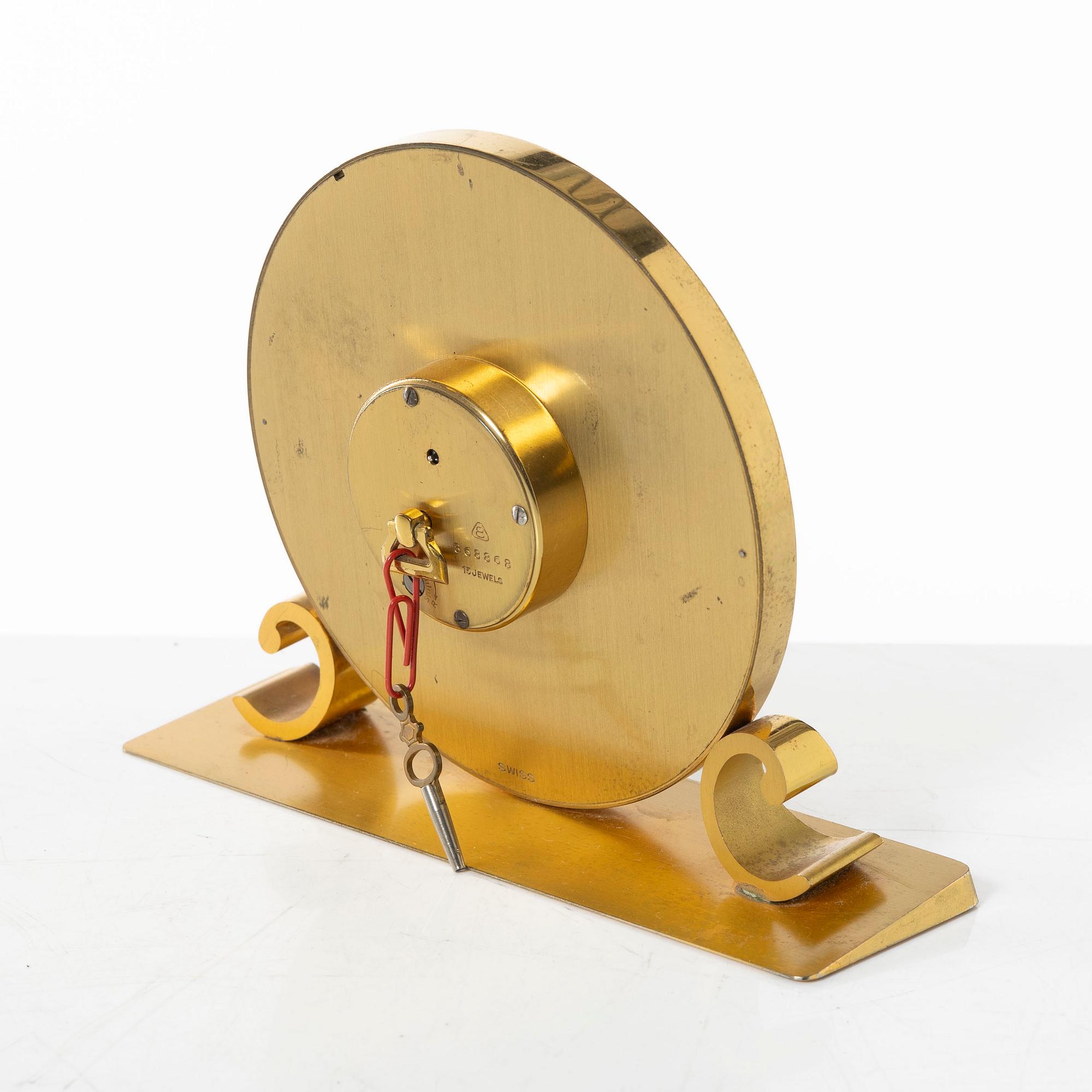 Table clock, Imhof, mid-20th century.