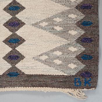 CARPET. Tapestry weave. 252,5 x 191,5 cm. Signed SH BK.