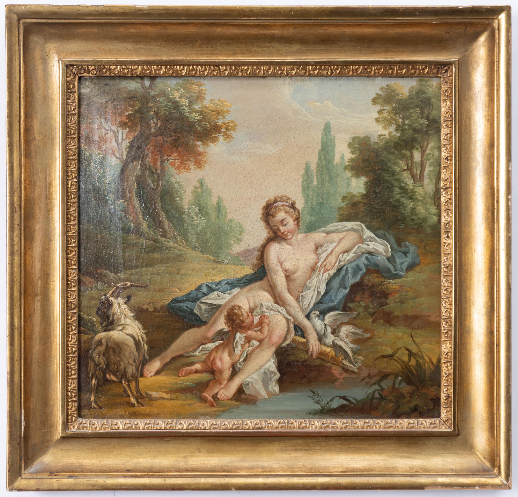 Francois Boucher, after, Pastoral with Diana.