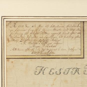 Kartor, 2 st. 1700-tal, Spånga.