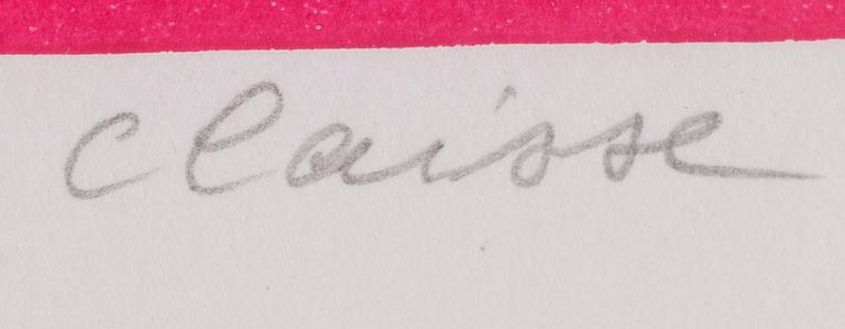 GENEVIÈVE CLAISSE, serigrafier, 3 st, signerade och numrerade 51/110.