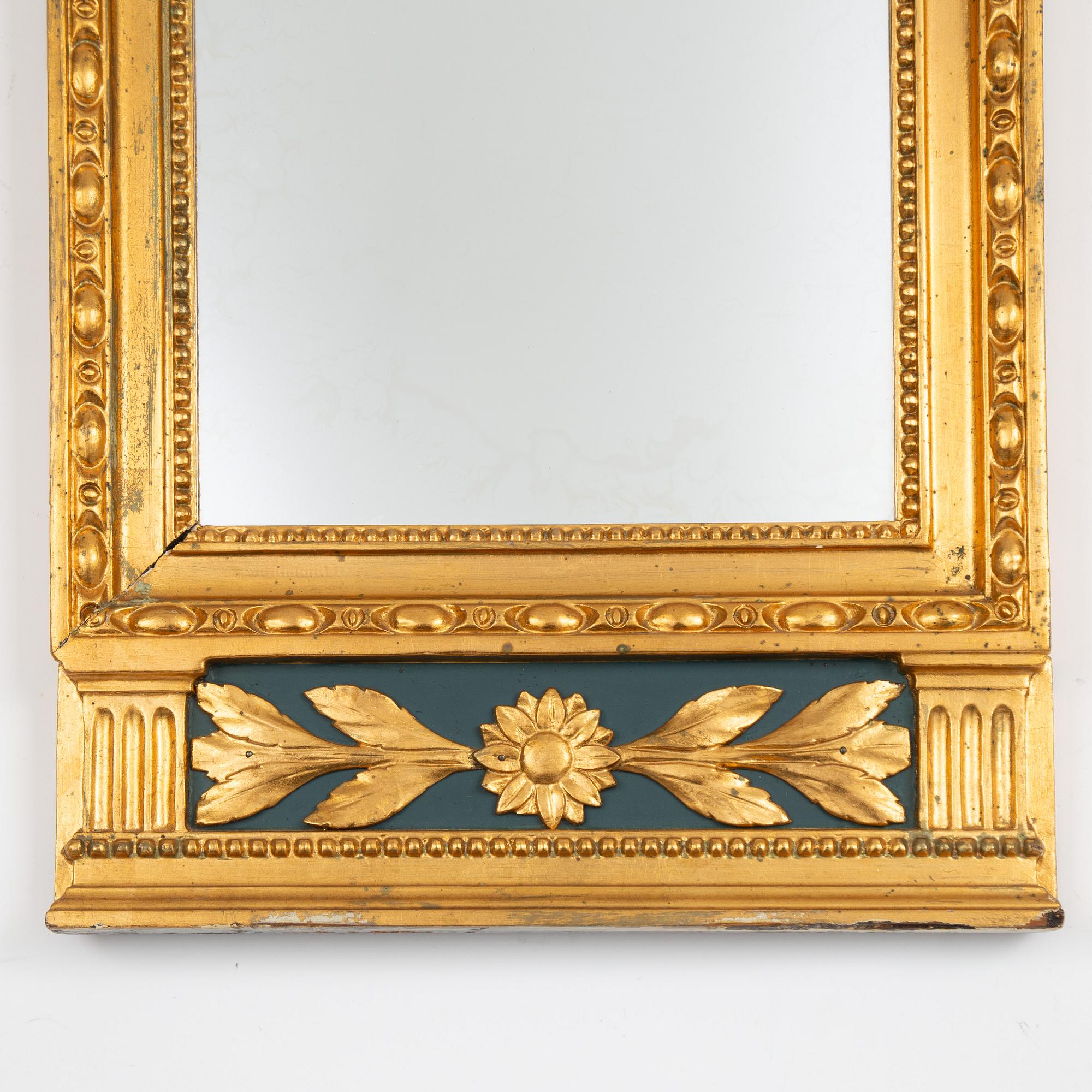 Mirror, late Gustavian, circa 1800.