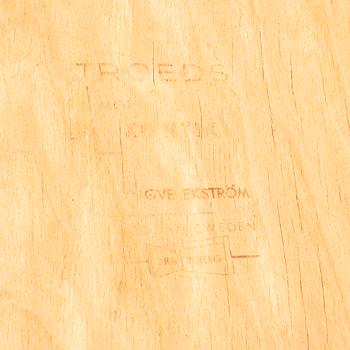 YNGVE EKSTRÖM, six Swedish teak mid 20th century dining chairs "Kontiki".