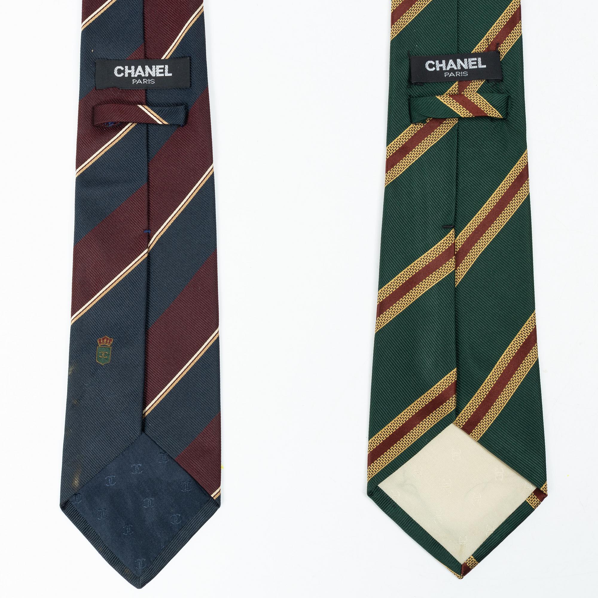 Chanel, Ties, 2 pcs.
