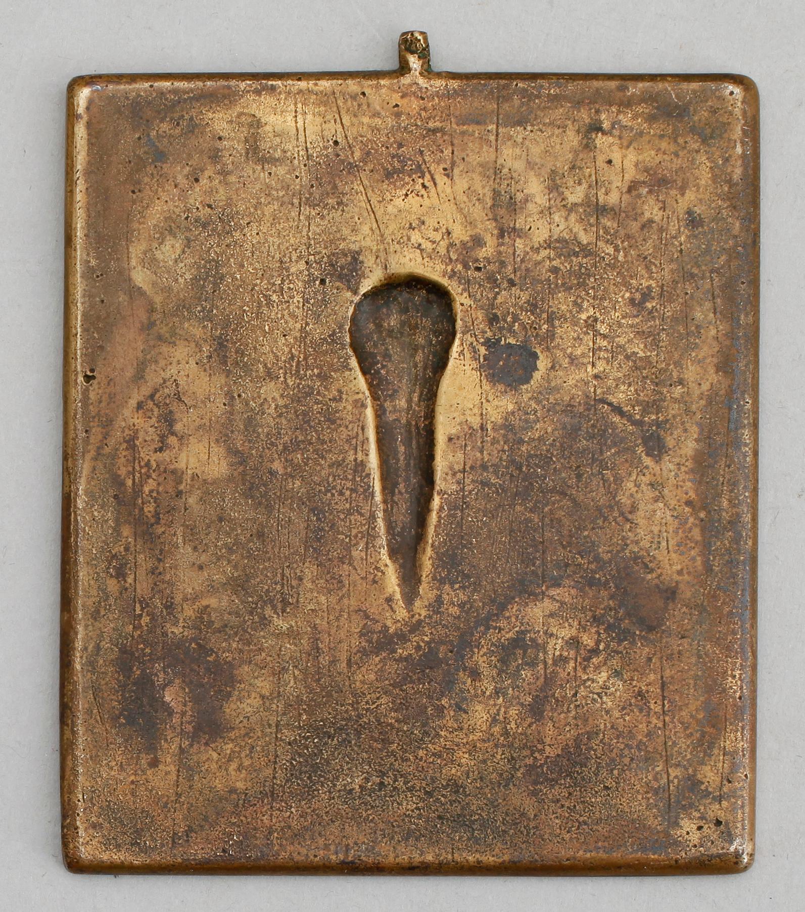 IKON, mässing och emalj, 1800-1900-tal.