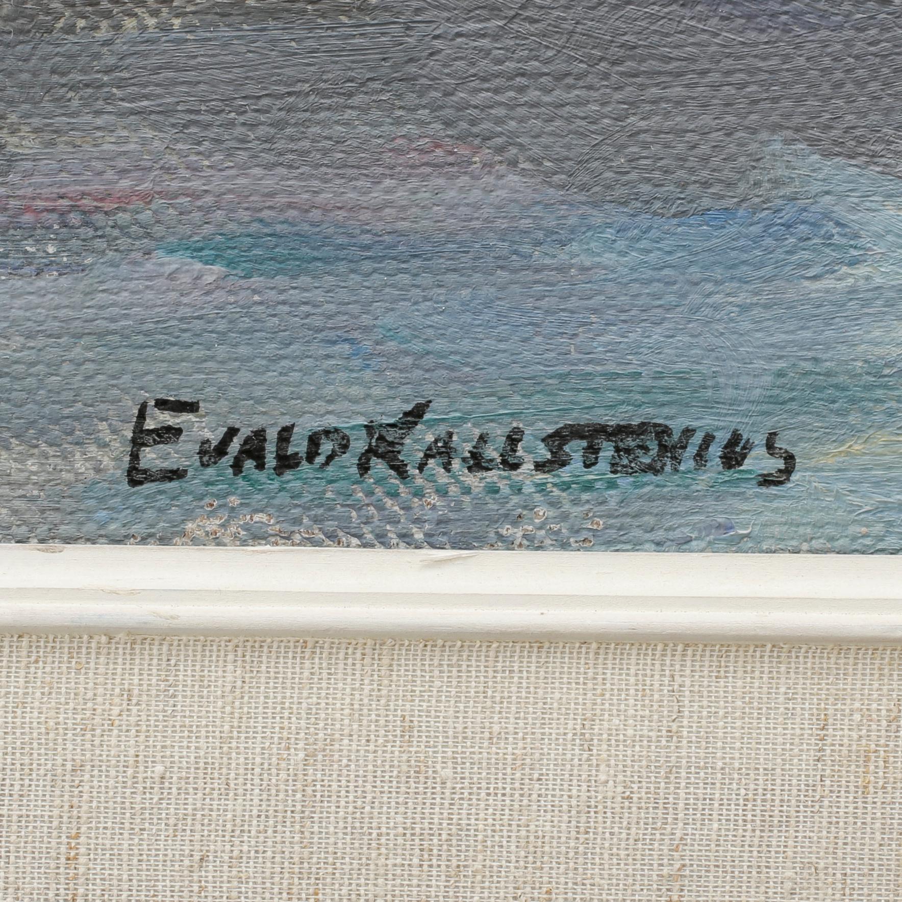 EVALD KALLSTENIUS, olja på duk,, signerad.