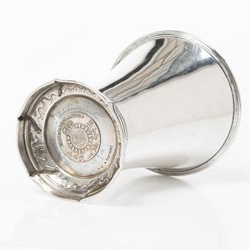 C.G. Hallberg, A Swedish silver Rococo-style beaker, Stockholm 1912.