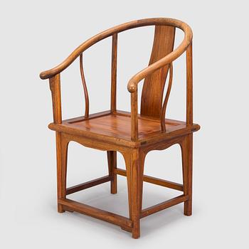 A chinese Ming-style hardwood chair, 20th century.