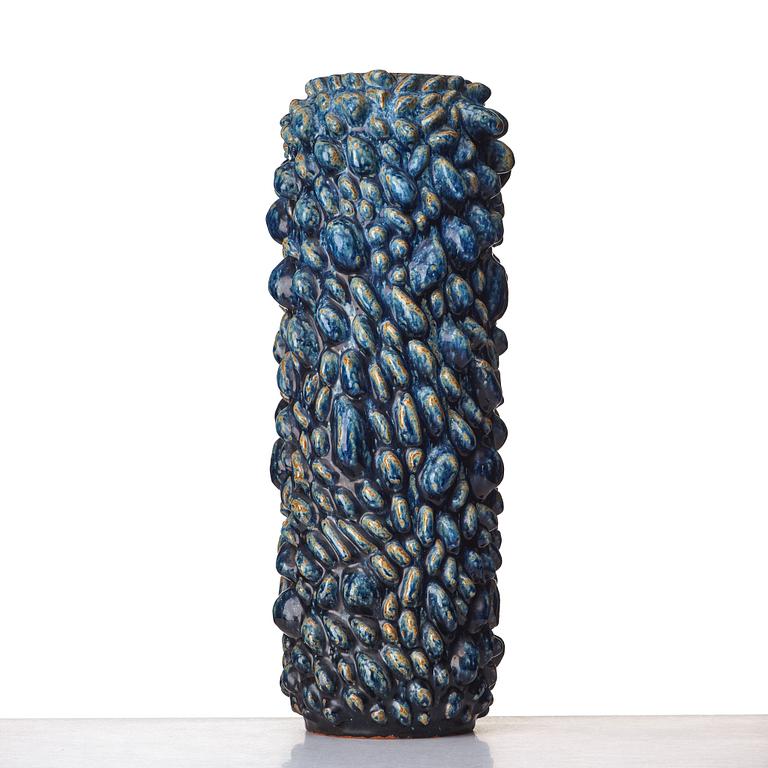 Axel Salto, a monumental stoneware "budding style" vase, Royal Copenhagen, Denmark 1959.