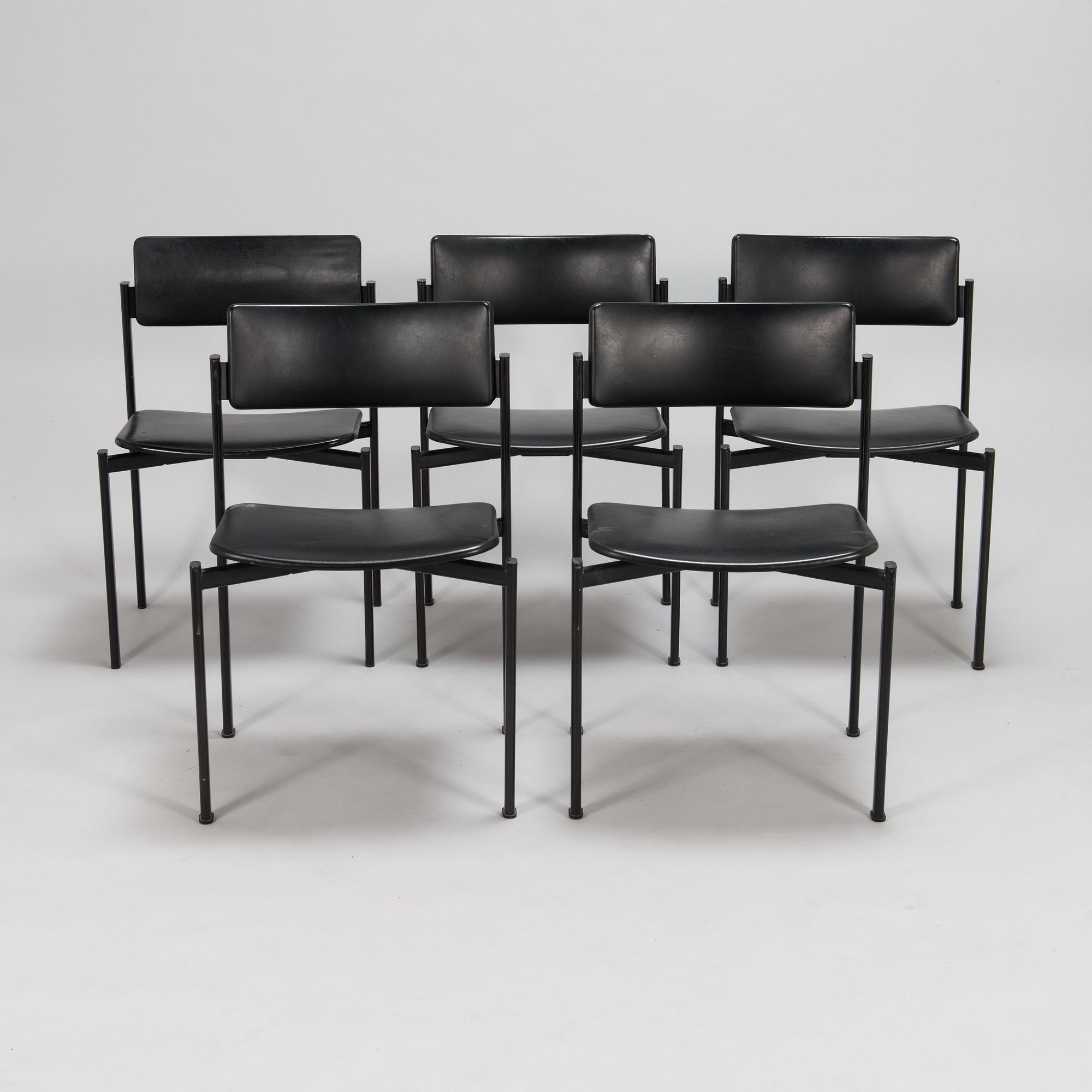 Ilmari Tapiovaara, tuoleja, 4+1 kpl, "Kiki" Merva 1900-luvun loppu.