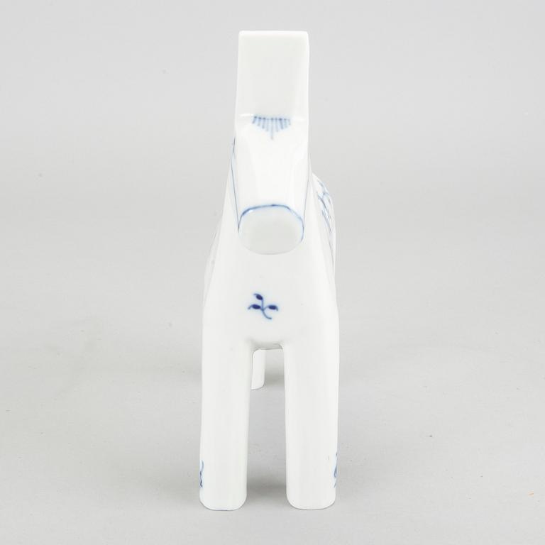 DALAHÄST, porslin, "Musselmalet", Royal Copenhagen,