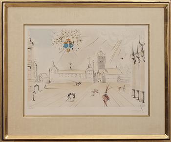 SALVADOR DALÍ, färgetsning, 1976, signerad och numrerad 257/450.