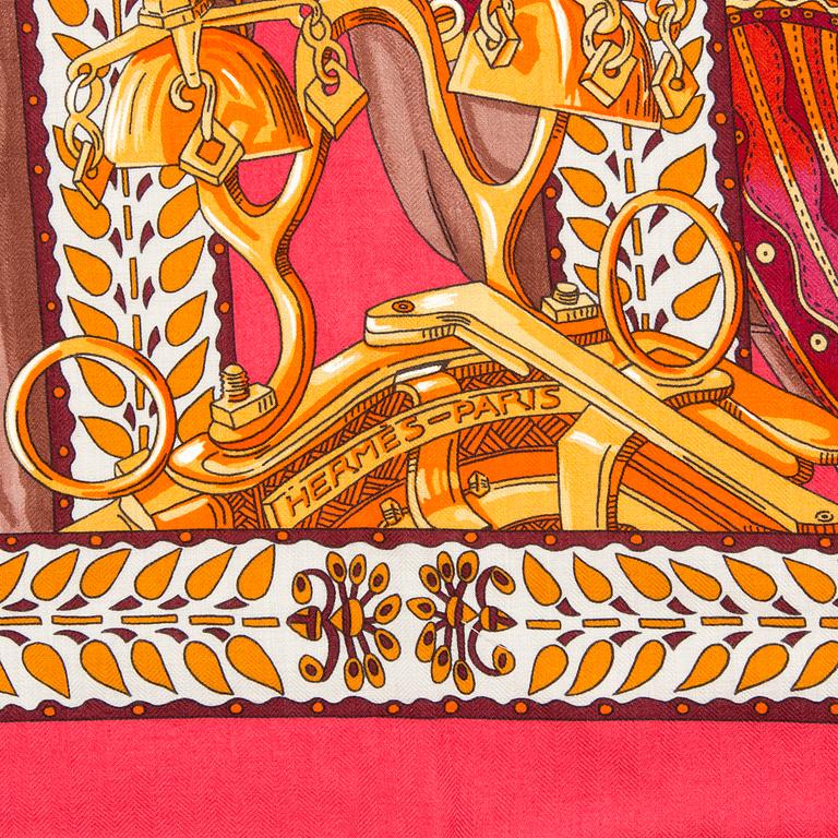 A shawl "La Danse du Cheval Marwari", Hermès.