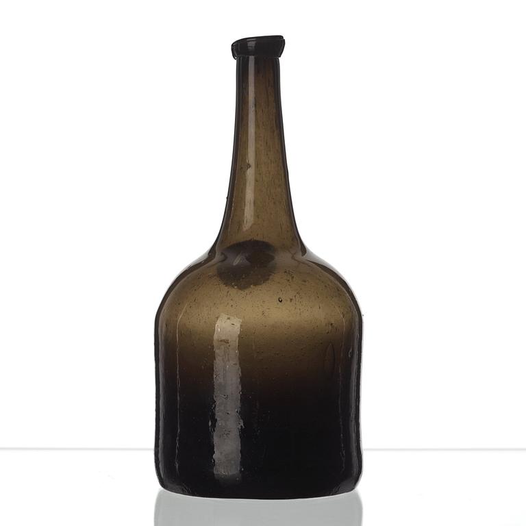 FLASKA, glas. Sandörsunds glasbruk, Kilnäset, Nederkalix socken. I drift 1801-1813.