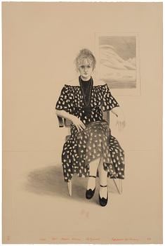 422. David Hockney, "Celia, 8365 Melrose Ave. Hollywood".