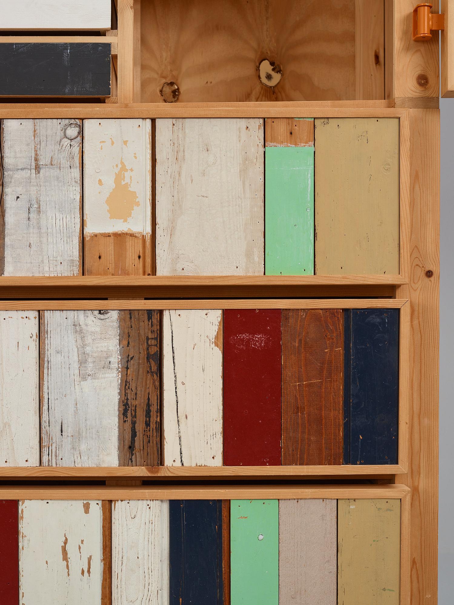 Piet Hein Eek, a "Classic Scrapwood Cabinet", Studio Piet Hein Eek, Netherlands, post 1990.