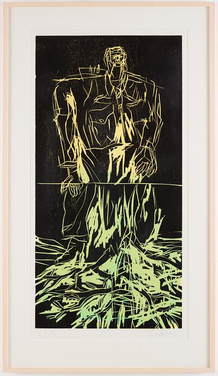 Georg Baselitz, 'Geteilter Held (Remix)'.