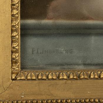 Per Lindhberg, Queen Christina crowned with a laurel wreath of wisdom.