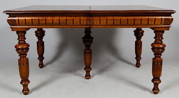 MATSSALSBORD, ek, nyrenässans, sent 1800-tal.