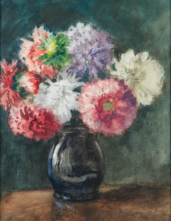 Juho Mäkelä, Flowers in a vase.
