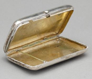 CIGARETTETUI, Ryssland, Moskva, 1887. Vikt ca 140 g.