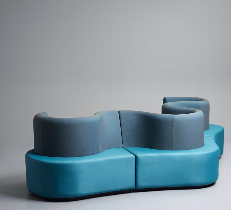 Verner Panton, a "Cloverleaf" sofa, Verpan international, Denmark, post 1969.