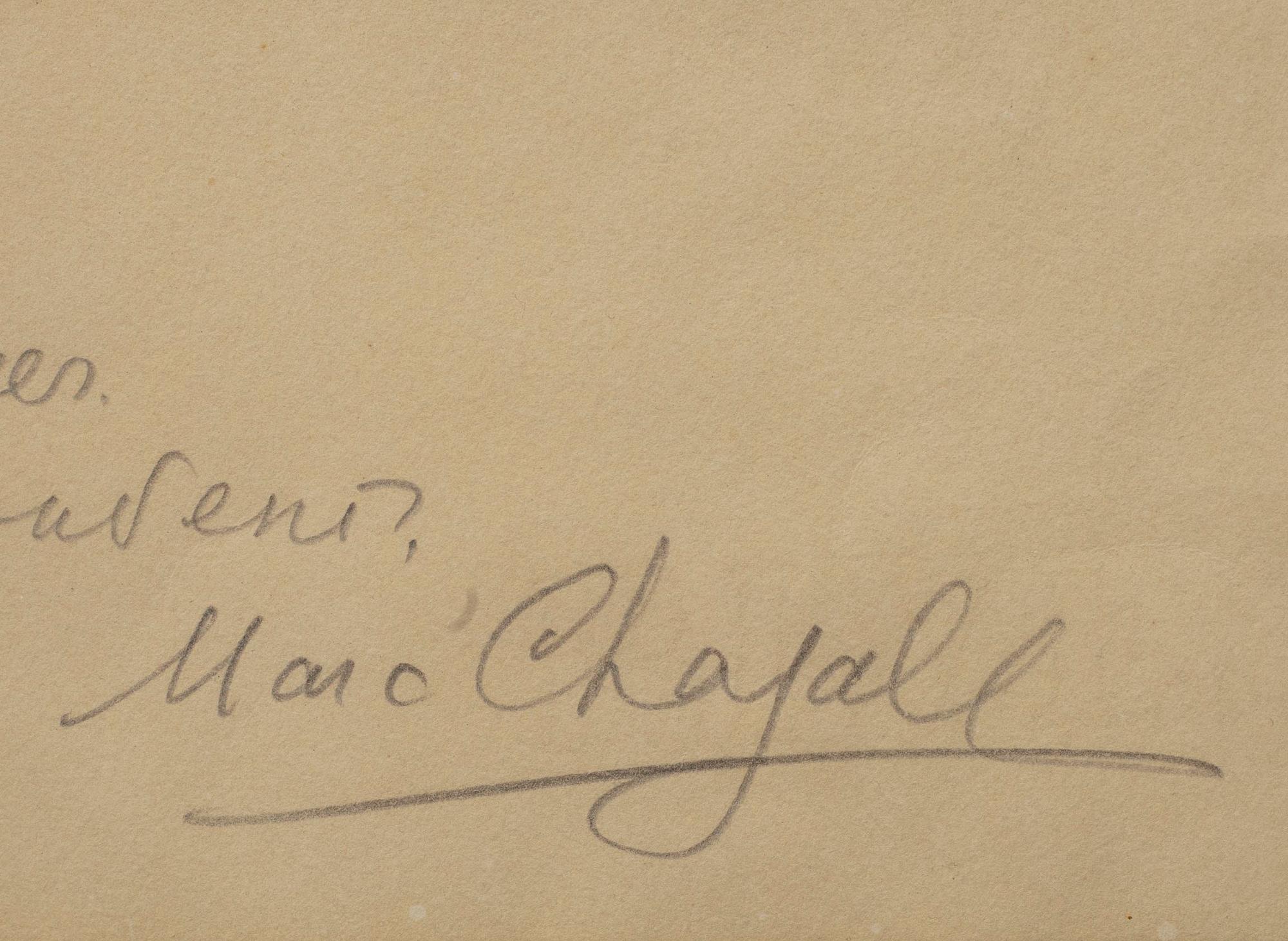 MARC CHAGALL, etsning, sign. och dat. Vence 1961, numr. 15/200.