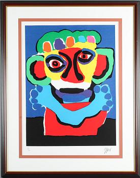 KAREL APPEL, färglitografi, signerad och numrerad 101/120.
