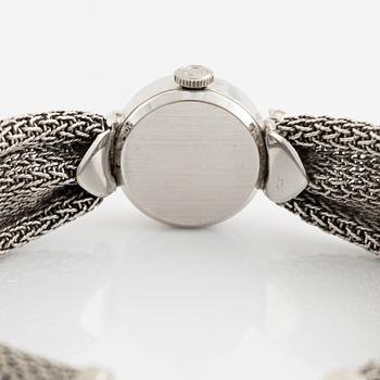 White gold and brilliant cut diamond cocktail watch.