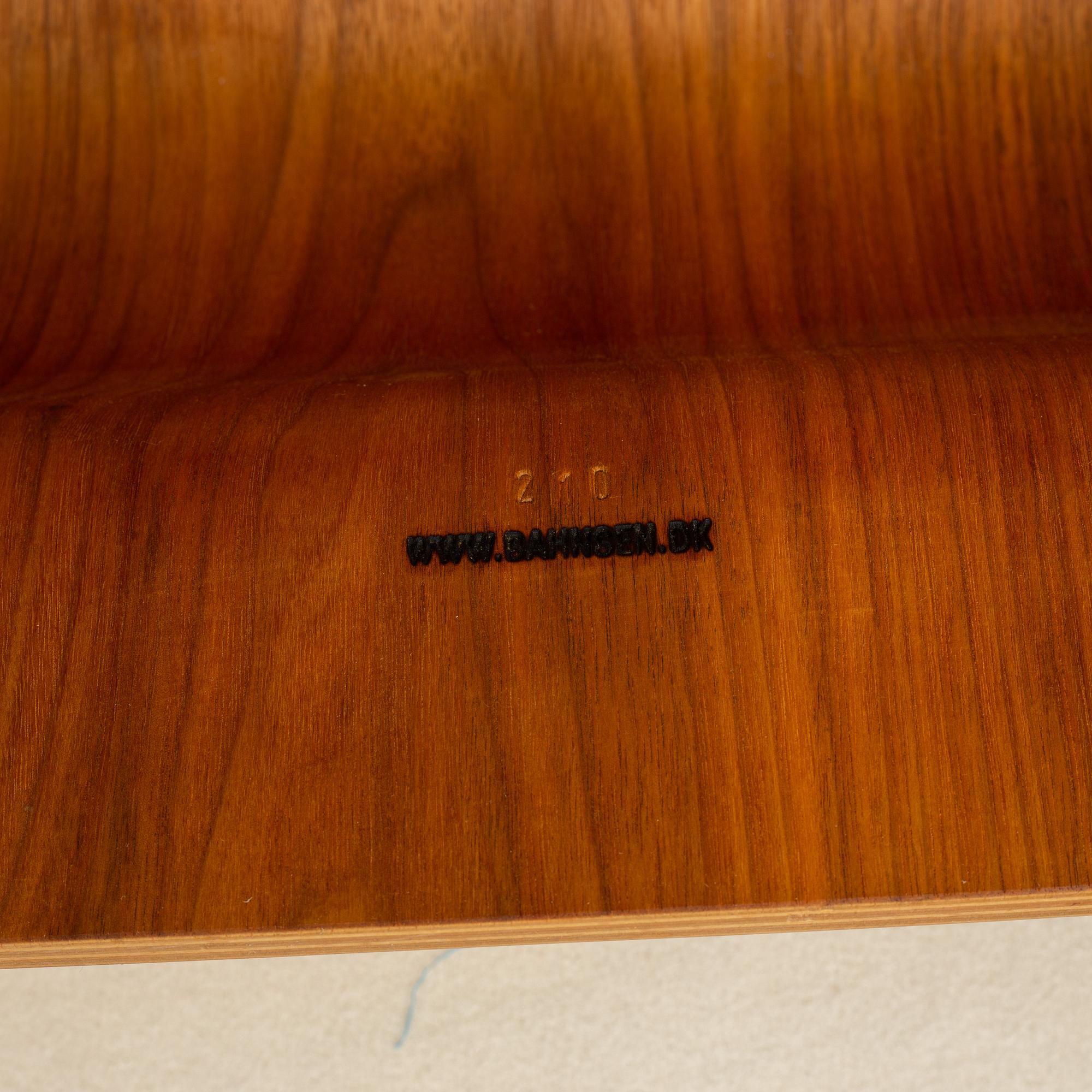 JØRN UTZON, an 'Aurora' esy chair and ottoman Trio Line, Denmark.