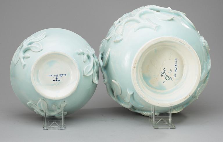 YTTERFORDER samt SKÅL, flintgods. Wilhelm Kåge, Gustavsberg 1925-27.