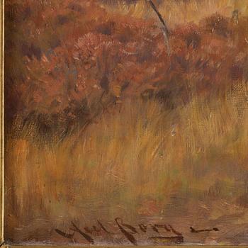 Axel Borg, Älgar på myr.