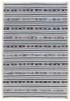 487. Barbro Nilsson, CARPET. "Blåbär". Tapestry weave. 245,5 x 174 cm. Signed AB MMF BN.