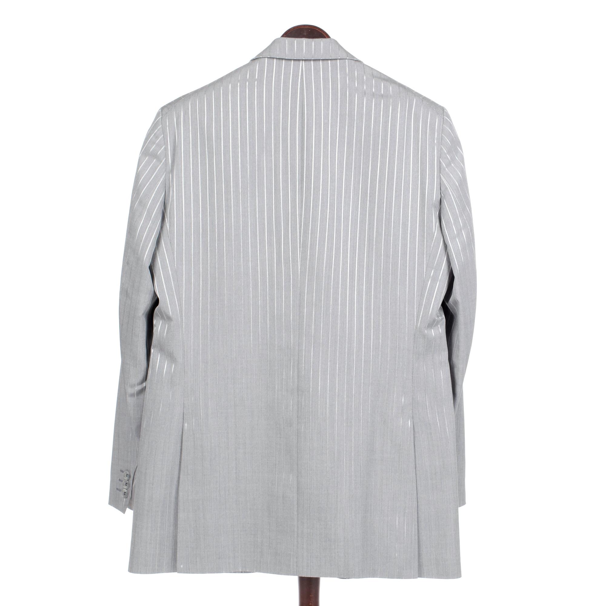 TIGER OF SWEDEN, a men´s grey and silver pinstriped suit with jacket and pants, size 50.