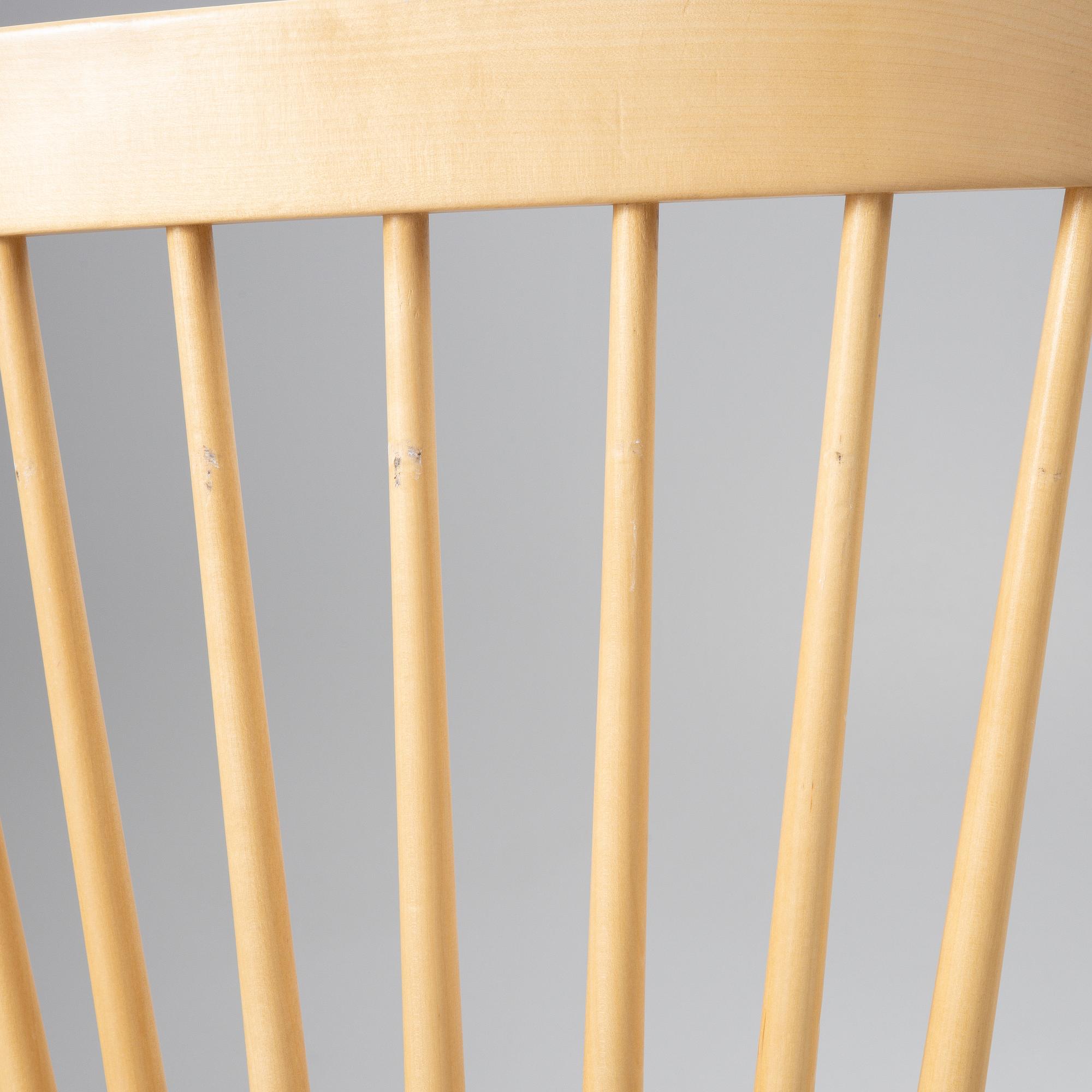 Carl Malmsten, a set of three chairs, "Lilla Åland", Stolab, 2002.