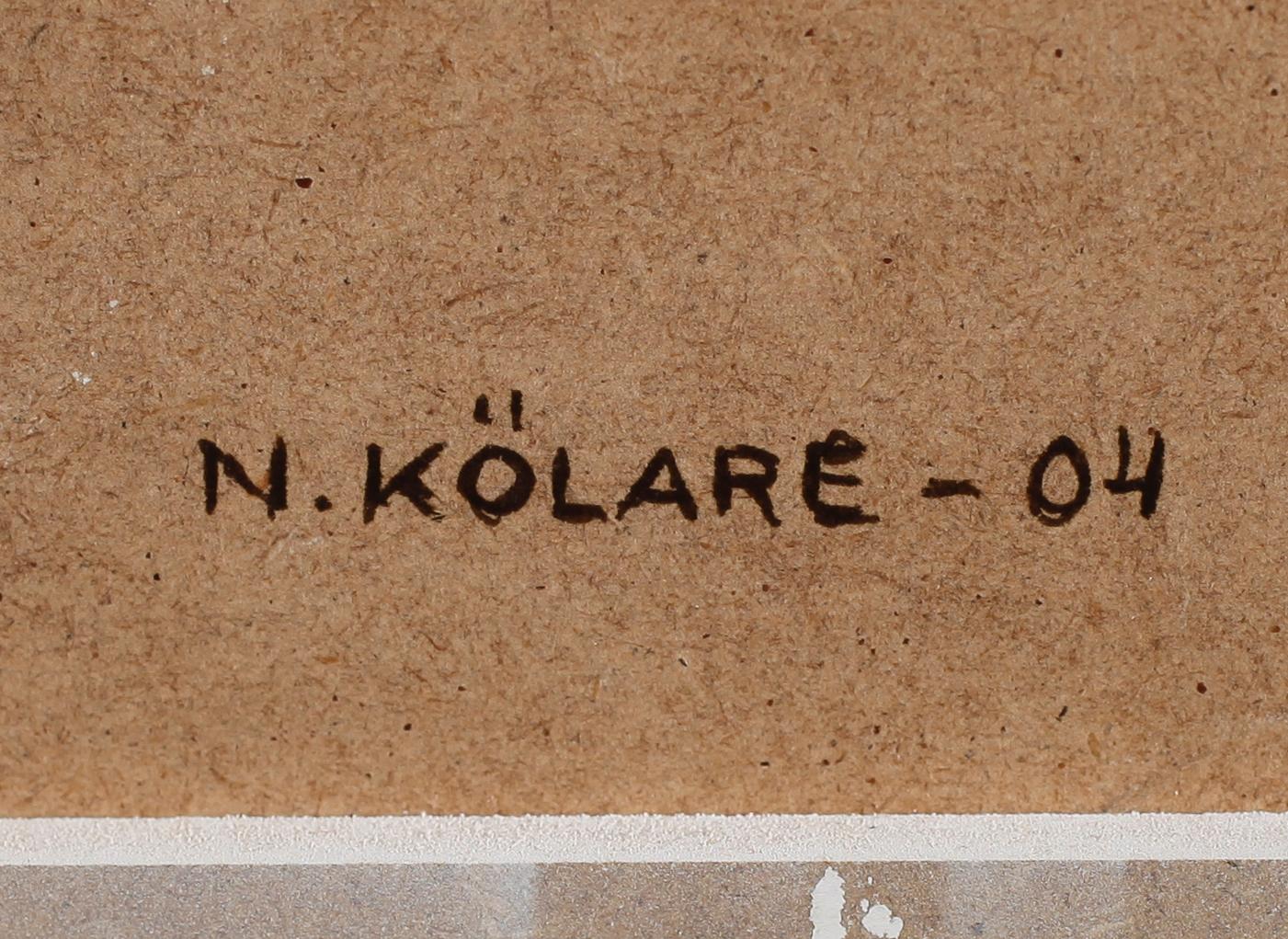 NILS KÖLARE, blandteknik, signerad a tergo och daterad 04.