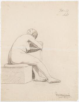 Eight signed and dated drawings by Robert Thegerström.