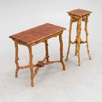 Furniture set, bentwood, 6 pieces, first half of the 20th century.