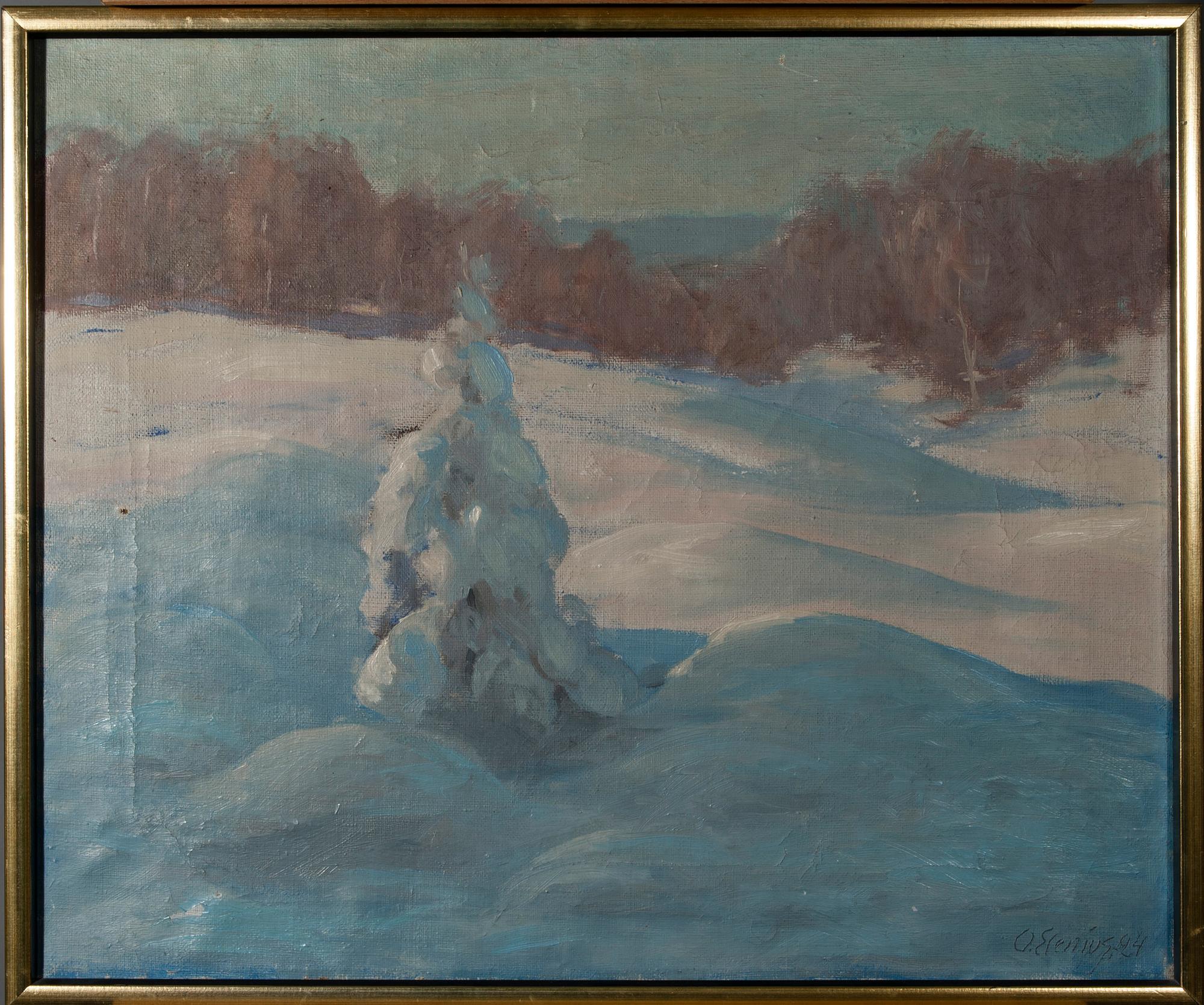 OSKAR ELENIUS, olja på duk, signerad och daterad -24.