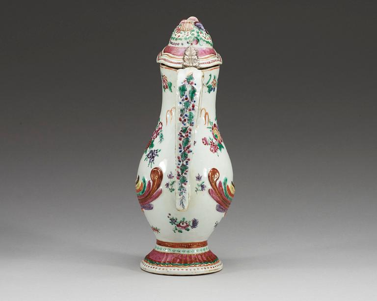 A famille rose ewer and basin, Qing dynasty, Qianlong (1736-95).