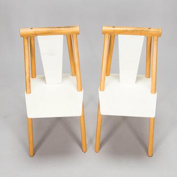 Yrjö Viherheimo & Rudi Merz, 5 stolar och bord, "Pinna", Korkeakoski Oy.