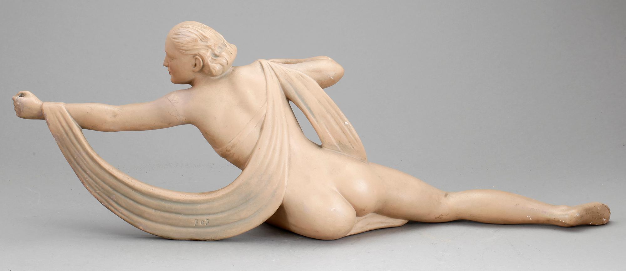 FIGURIN, keramik, art déco, 1930-tal.