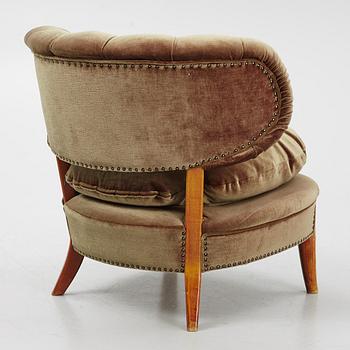 Otto Schulz, a Swedish Modern armchair, mid-20th Century.