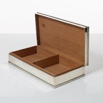 Cigarette/cigar box, silver 835, Swedish import marks, first half of the 20th century.