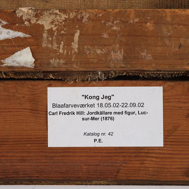 Carl Fredrik Hill, "Jordkällare med figur, Luc-sur-Mer".